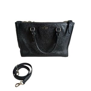 Kate Spade Saffiano leather tote. Black with gold hardware. Excellent condition!